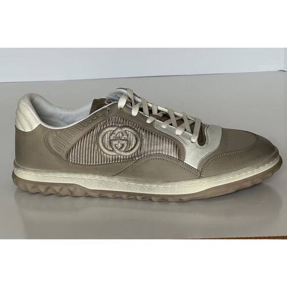 Gucci Dali Soft Gray/White Leather Sneakers 13.5 US (Gucci 13) Italy 778301 NIB main image 7